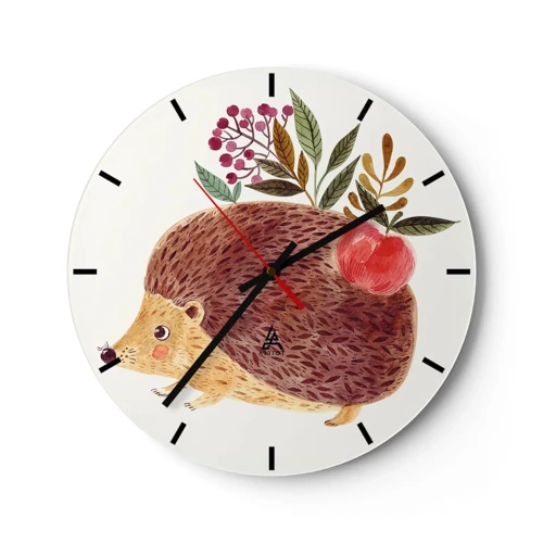 Wall clock - Clock on glass - And Now You Like Me! - 30x30 cm