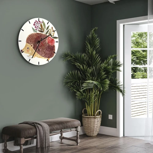 Wall clock - Clock on glass - And Now You Like Me! - 30x30 cm