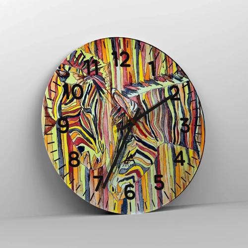 Wall clock - Clock on glass - And You Too… - 40x40 cm