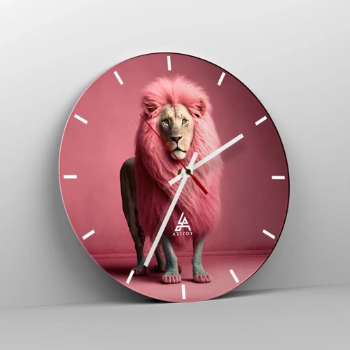 Wall clock - Clock on glass - And You're Not Scared Anymore - 30x30 cm