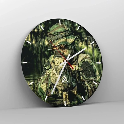 Wall clock - Clock on glass - Best of the Best - 30x30 cm