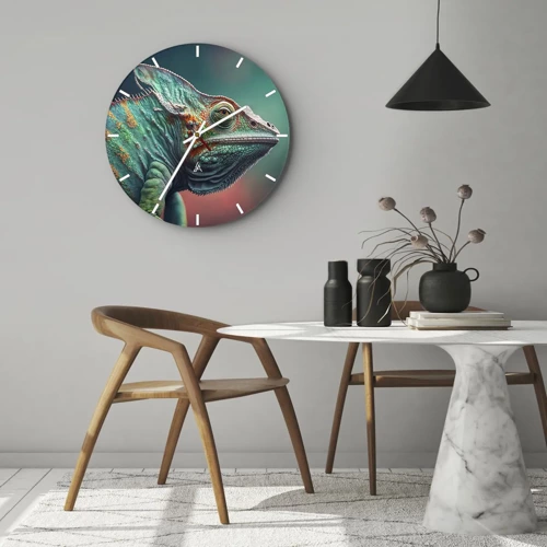 Wall clock - Clock on glass - Can You See Me? That's Too Bad... - 30x30 cm
