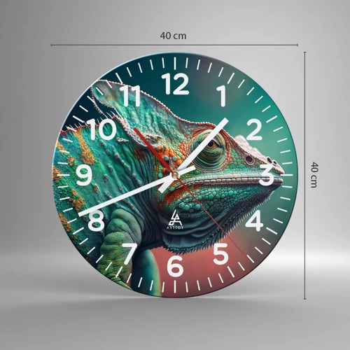 Wall clock - Clock on glass - Can You See Me? That's Too Bad... - 40x40 cm