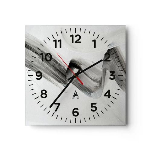 Wall clock - Clock on glass - Casually for Fun - 40x40 cm