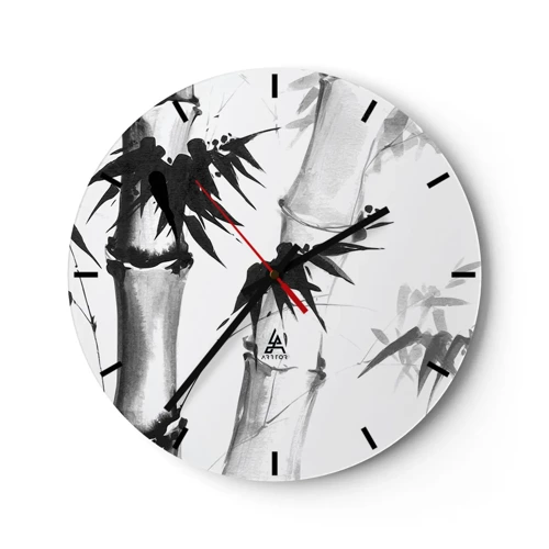 Wall clock - Clock on glass - Close-up to the Orient - 30x30 cm