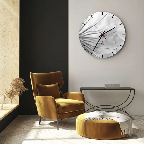 Wall clock - Clock on glass - Dandelion Kites - 30x30 cm