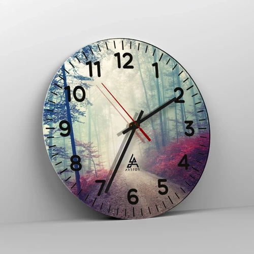 Wall clock - Clock on glass - Early Bird - 40x40 cm