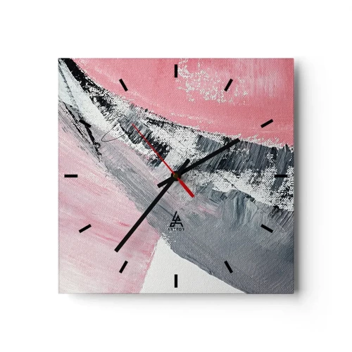 Wall clock - Clock on glass - Fitted Composition - 30x30 cm