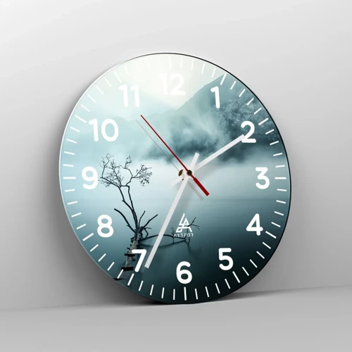 Wall clock - Clock on glass - From Water and Fog - 40x40 cm