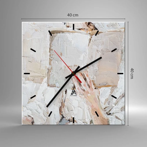 Wall clock - Clock on glass - In Another World - 40x40 cm