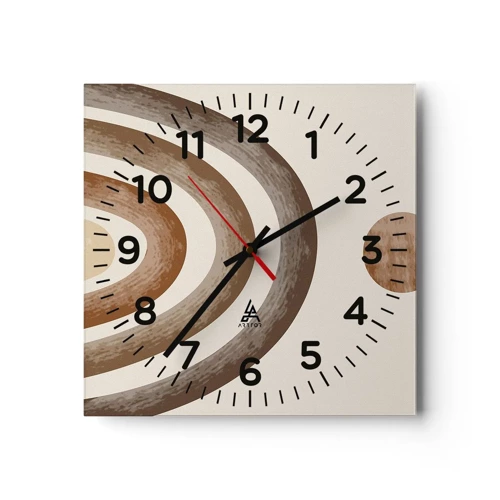 Wall clock - Clock on glass - In a Distant Galaxy - 30x30 cm