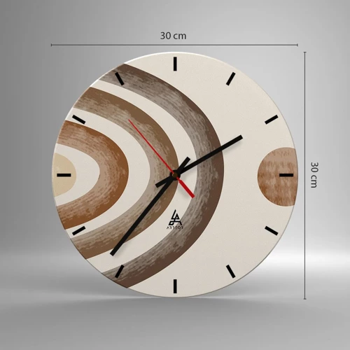 Wall clock - Clock on glass - In a Distant Galaxy - 30x30 cm