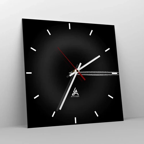 Wall clock - Clock on glass - Into Another Dimension - 30x30 cm