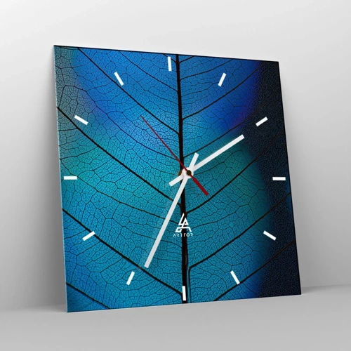 Wall clock - Clock on glass - Intricate Construction - 40x40 cm