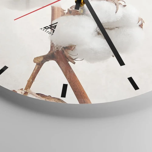 Wall clock - Clock on glass - Just Cuddle It - 40x40 cm