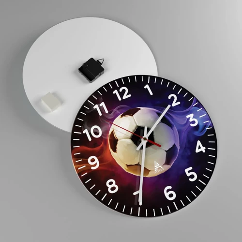 Wall clock - Clock on glass - Magical Power Of A Play - 40x40 cm