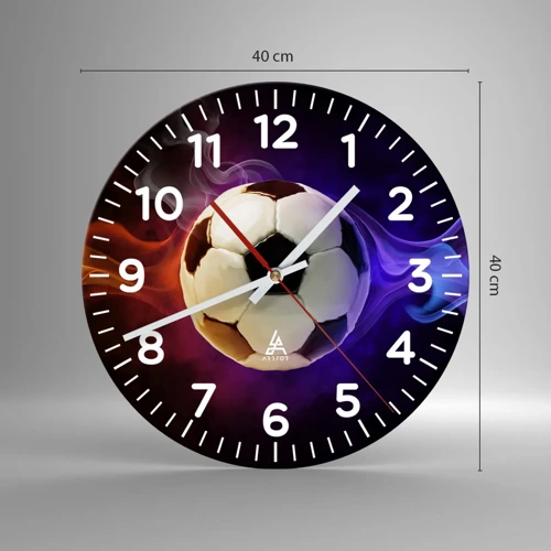 Wall clock - Clock on glass - Magical Power Of A Play - 40x40 cm