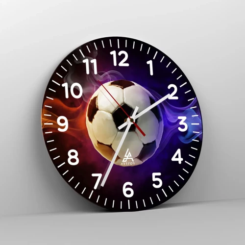 Wall clock - Clock on glass - Magical Power Of A Play - 40x40 cm