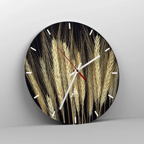 Wall clock - Clock on glass - Rustic Magic - 30x30 cm
