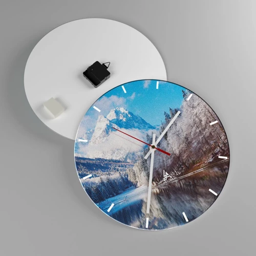 Wall clock - Clock on glass - Snow Patrol - 40x40 cm