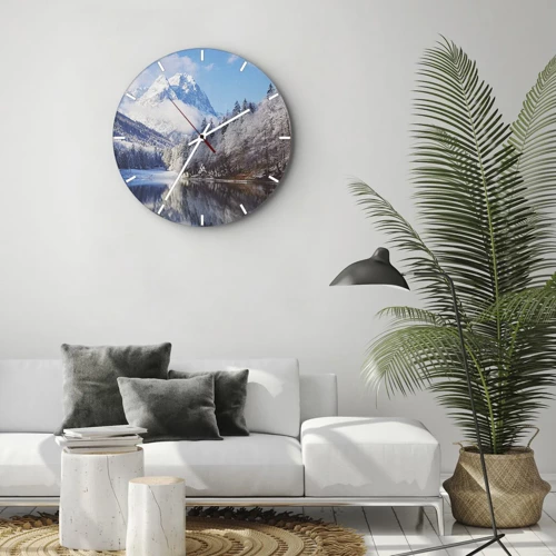 Wall clock - Clock on glass - Snow Patrol - 40x40 cm