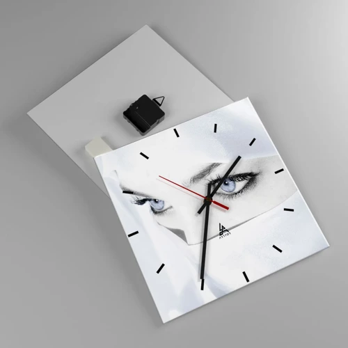 Wall clock - Clock on glass - Straight from 1001 Nights - 30x30 cm