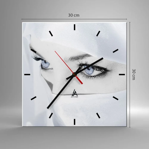 Wall clock - Clock on glass - Straight from 1001 Nights - 30x30 cm