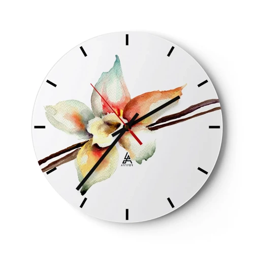 Wall clock - Clock on glass - Sweetness Painted - 30x30 cm