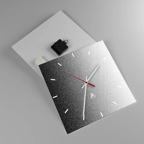 Wall clock - Clock on glass - Towards Light - 30x30 cm