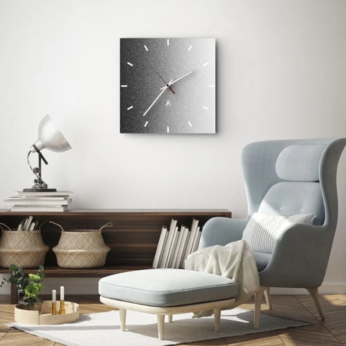 Wall clock - Clock on glass - Towards Light - 30x30 cm