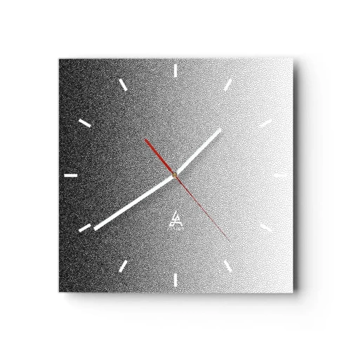 Wall clock - Clock on glass - Towards Light - 40x40 cm