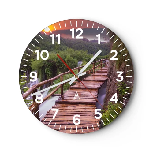 Wall clock - Clock on glass - Unbelievable Beauty - 30x30 cm