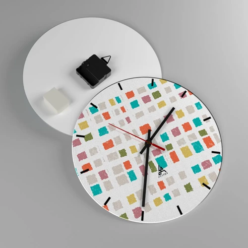 Wall clock - Clock on glass - Unknown Game - 30x30 cm