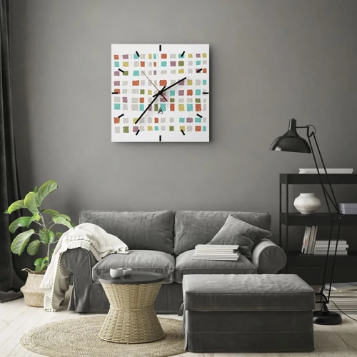 Wall clock - Clock on glass - Unknown Game - 30x30 cm