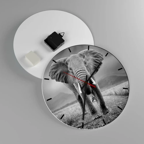 Wall clock - Clock on glass - Welcoming of the Host - 30x30 cm