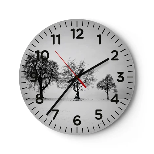 Wall clock - Clock on glass - What Are They Dreaming About? - 40x40 cm