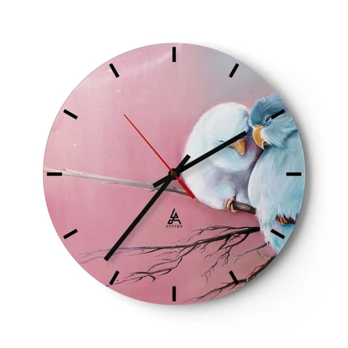 Wall clock - Clock on glass - What Can We Add? - 30x30 cm