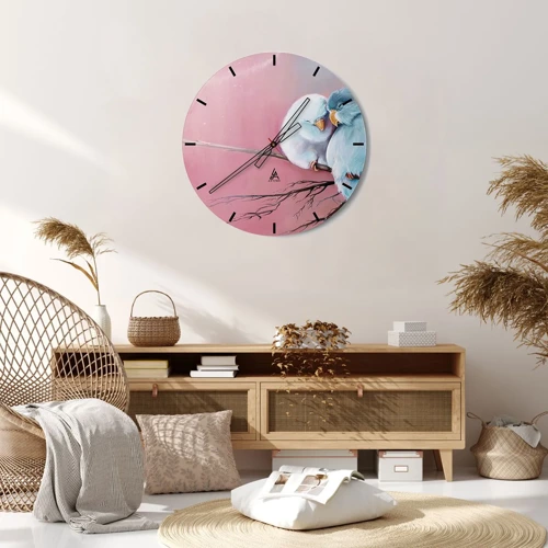 Wall clock - Clock on glass - What Can We Add? - 30x30 cm