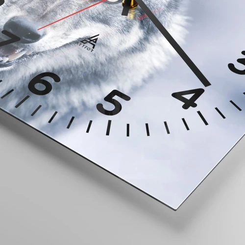 Wall clock - Clock on glass - Will You Take Up the Challenge? - 40x40 cm