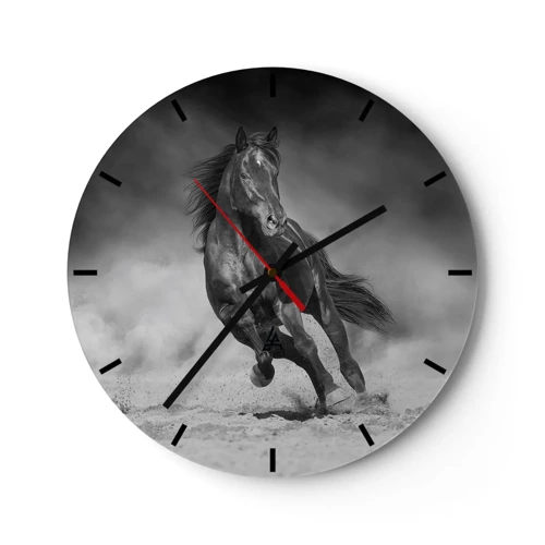 Wall clock - Clock on glass - Worthy of Emir Himself - 30x30 cm