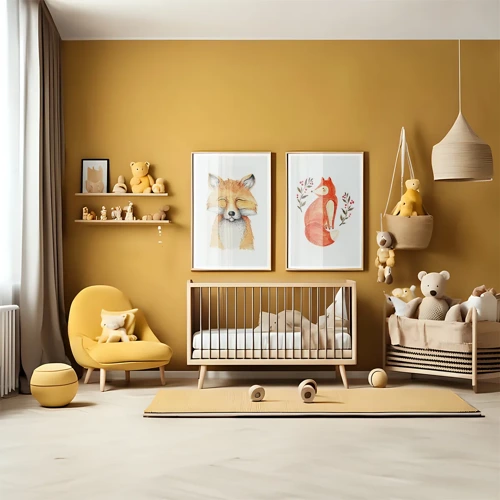 Yellow kids zone - Inspiration for a children's room