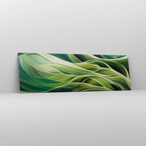 Canvas picture - Abstract Playing Green - 160x50 cm