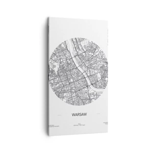 Canvas picture - Anatomy of Warsaw - 45x80 cm