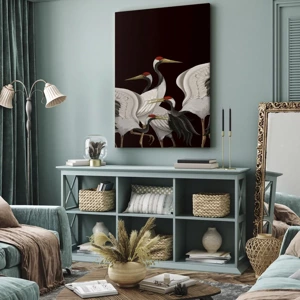 Canvas picture - Bird Affairs - 55x100 cm