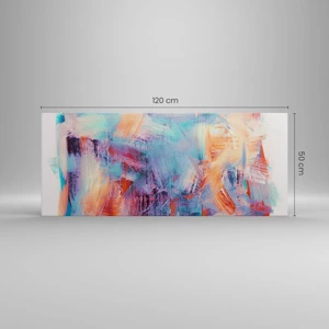 Canvas picture - Colourful Mess - 120x50 cm