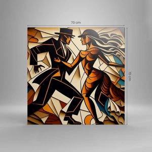 Canvas picture - Dance of Passion  - 70x70 cm