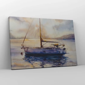 Canvas picture - Evening in Harbour - 70x50 cm