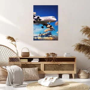 Canvas picture - Journey in White and Blue - 70x100 cm