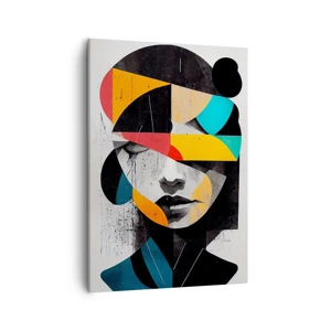 Canvas picture - Multicolour Portrait of the Interior - 50x70 cm