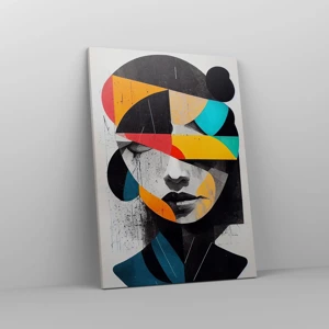 Canvas picture - Multicolour Portrait of the Interior - 50x70 cm